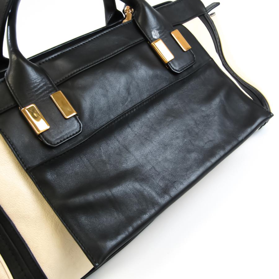 美品! クロエ ハンドバッグ アリスレザー ブラック クロエ アリス レディース レザー ハンドバッグ,ショルダー