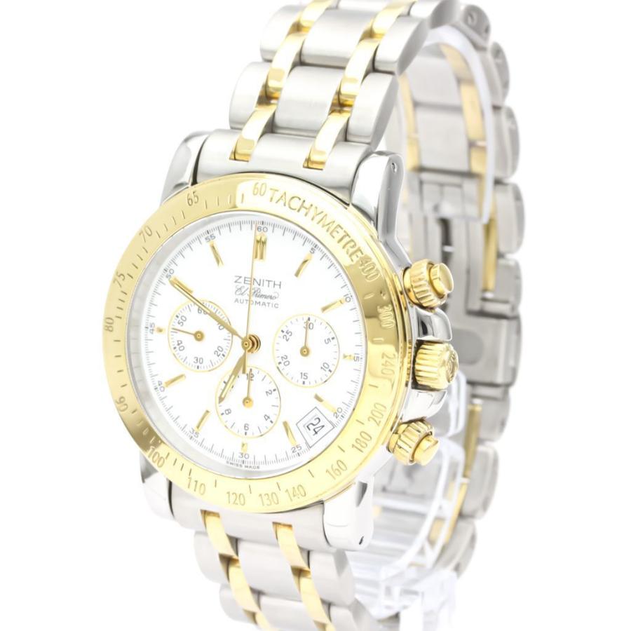 ゼニス レインボー クロノグラフ K18 ゴールド ステンレススチール  