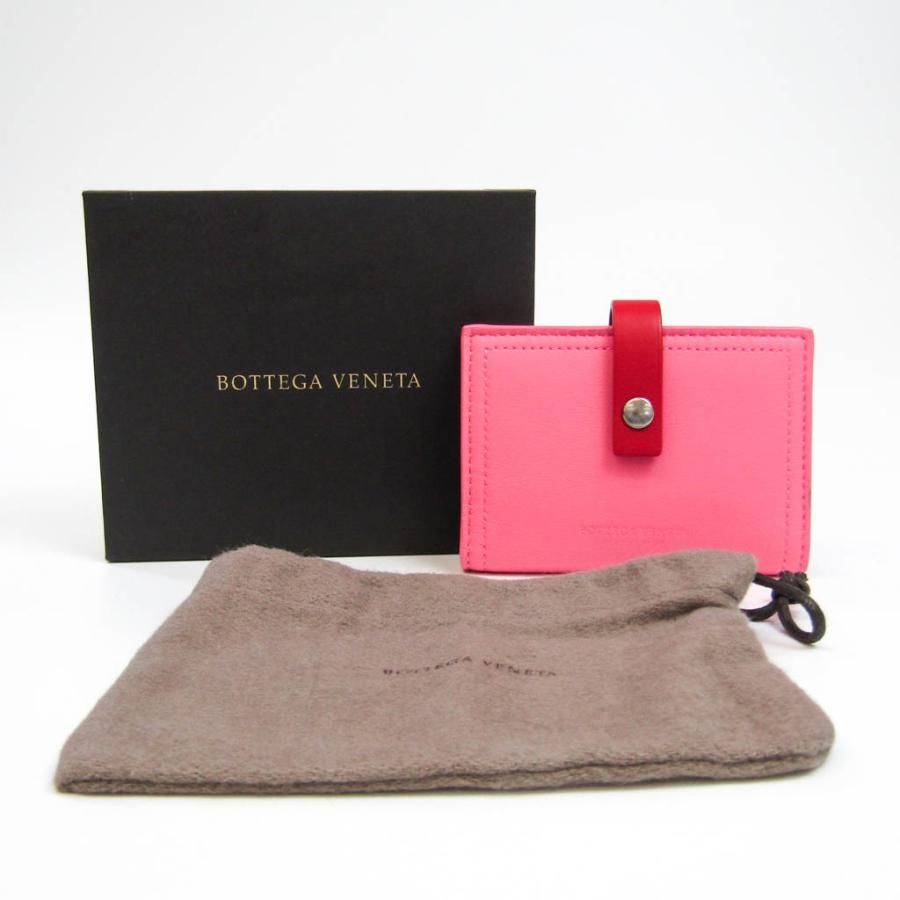 BOTTEGA VENETA ボッテガ・ヴェネタ レザー カードケース ピンク