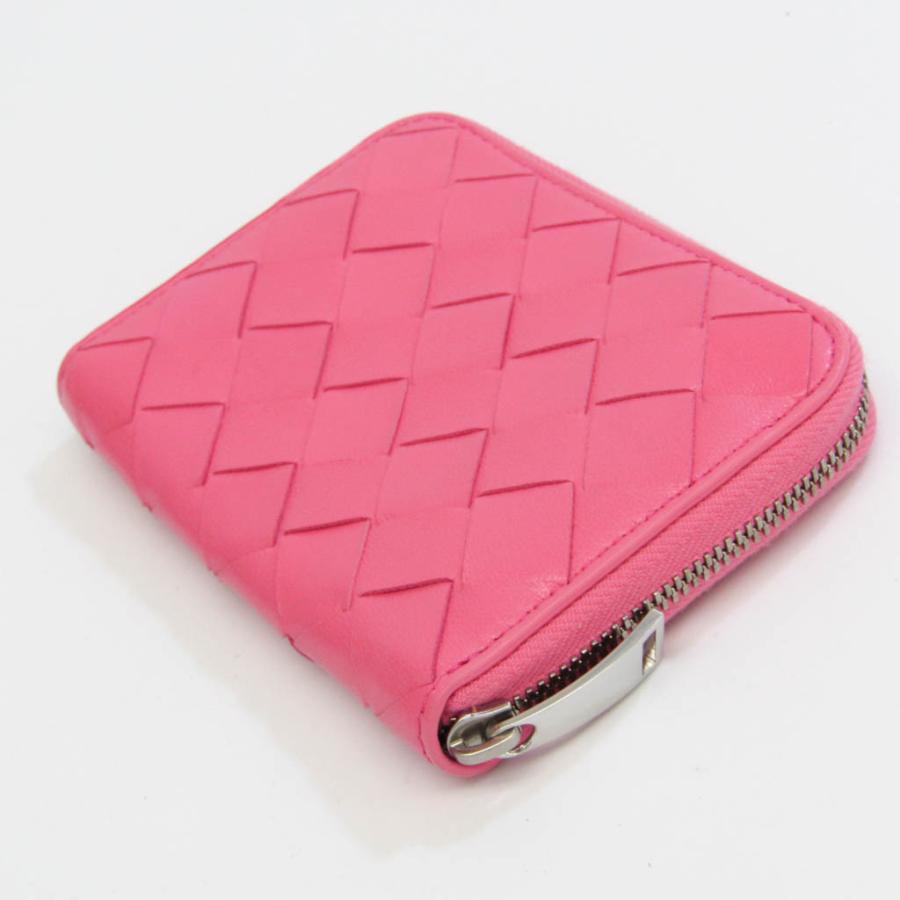 美品✨ボッテガヴェネタ イントレチャート ラウンドジップ コインケース ピンク 楽天市場】【極上品】ボッテガヴェネタ コンパクトジップ