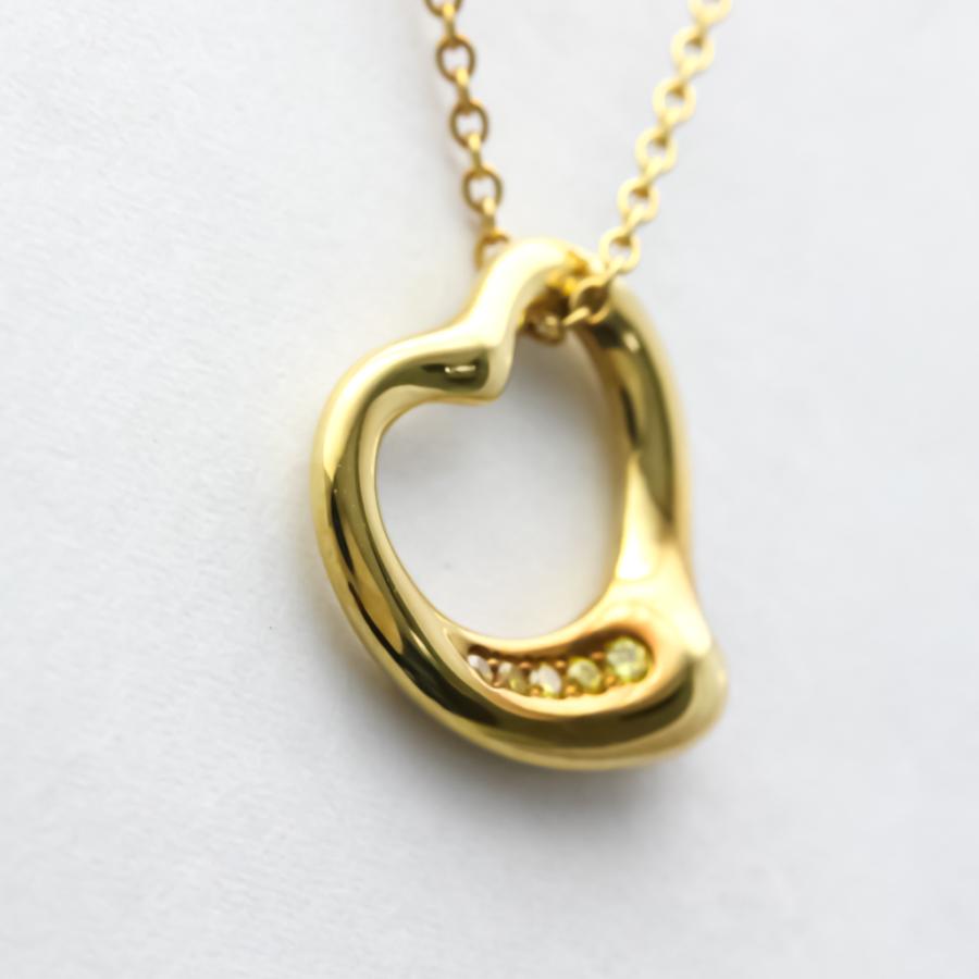 TIFFANY&Co. ティファニー オープンハート イエローダイヤモンド
