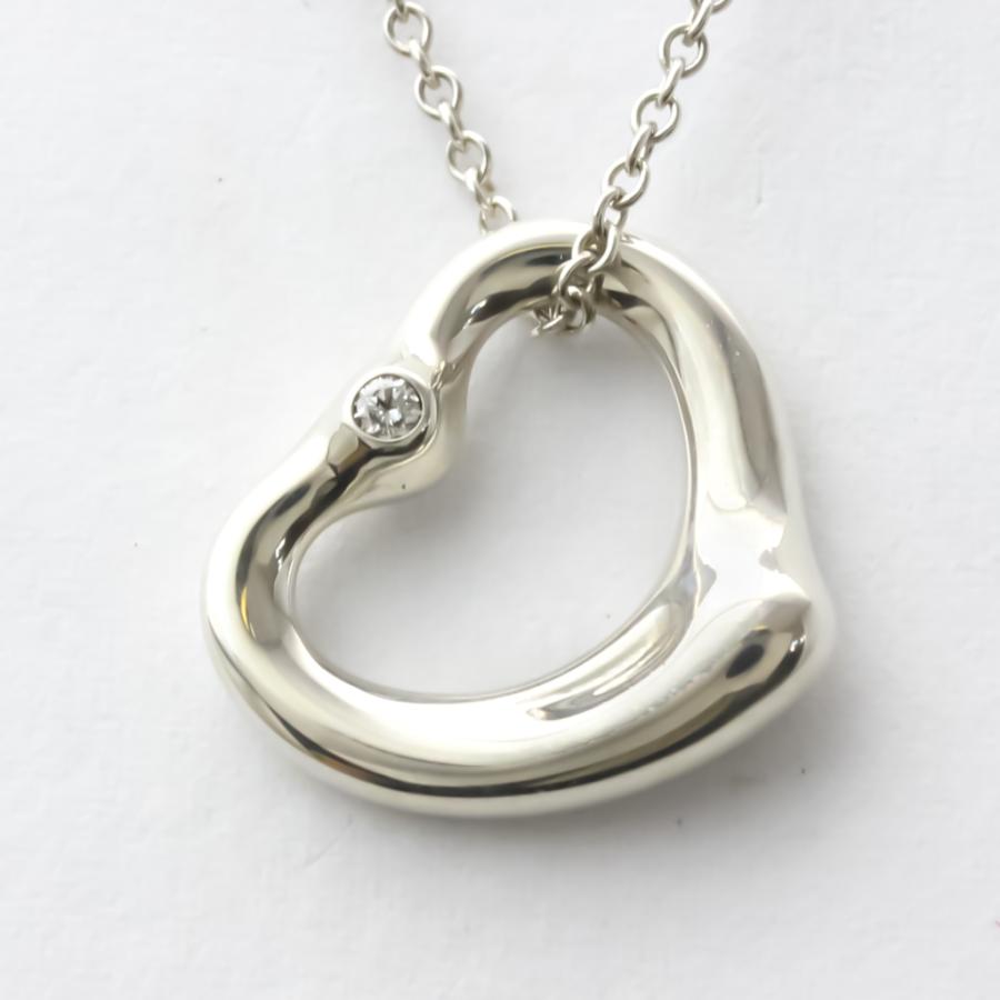 TIFFANY&Co. ティファニー オープンハート シルバー925 ダイヤモンド 