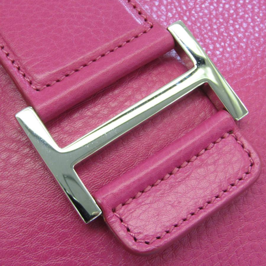 HIROFU ヒロフ レディース レザー ハンドバッグ ピンク : ELADY