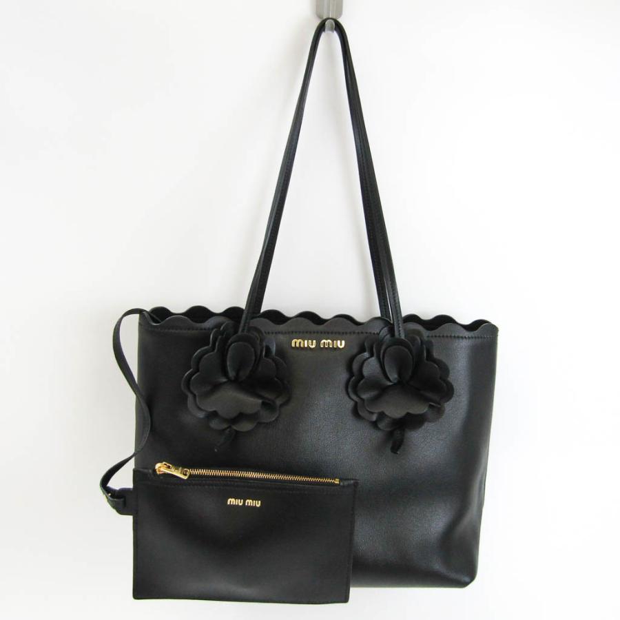 ミュウミュウ フラワーモチーフ 5BG054 レディース レザー ショルダー  