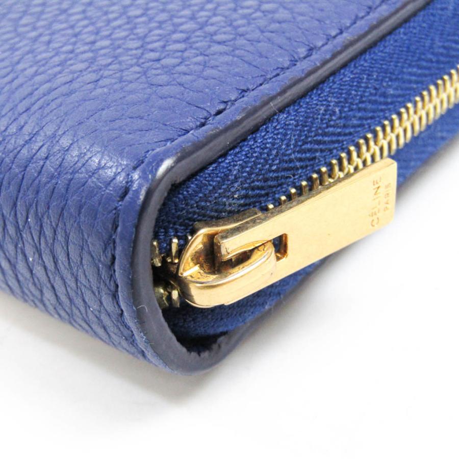 セリーヌ　ロイヤルブルー長財布 CELINE セリーヌ レディース レザー 長財布（二つ折り