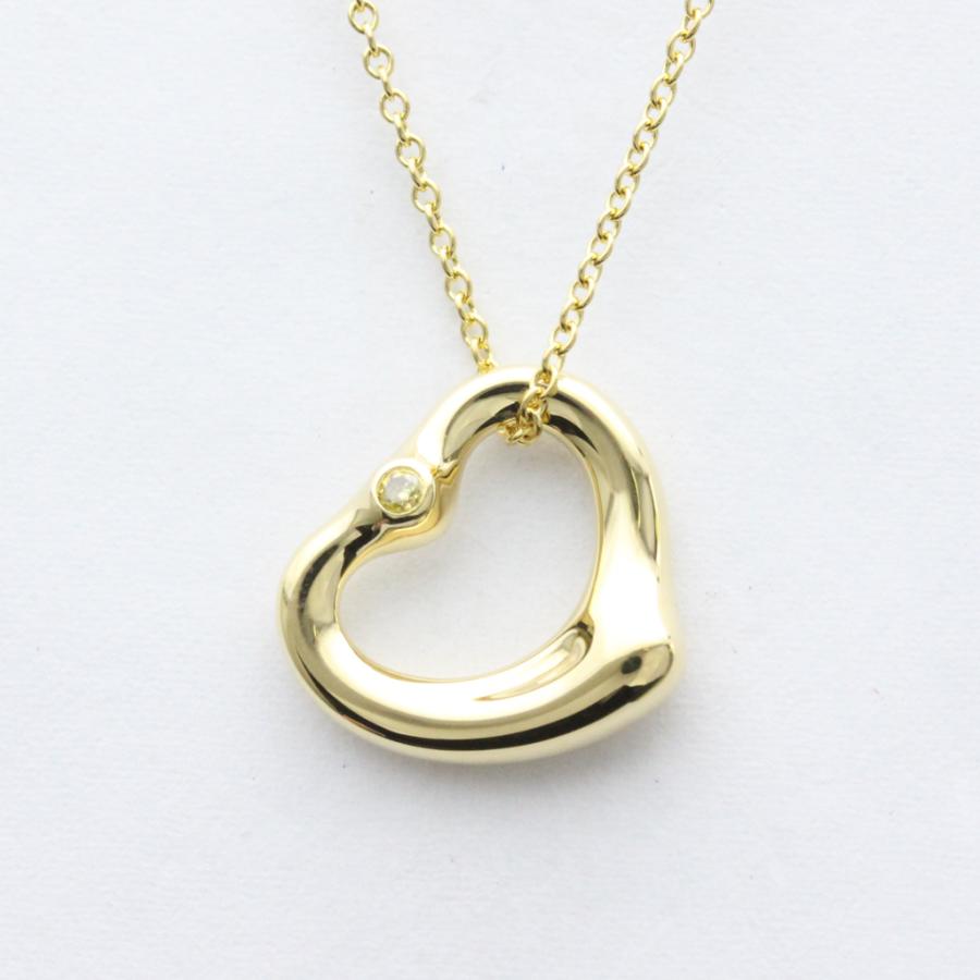 TIFFANY&Co. ティファニー オープンハート イエローダイヤモンド K18 