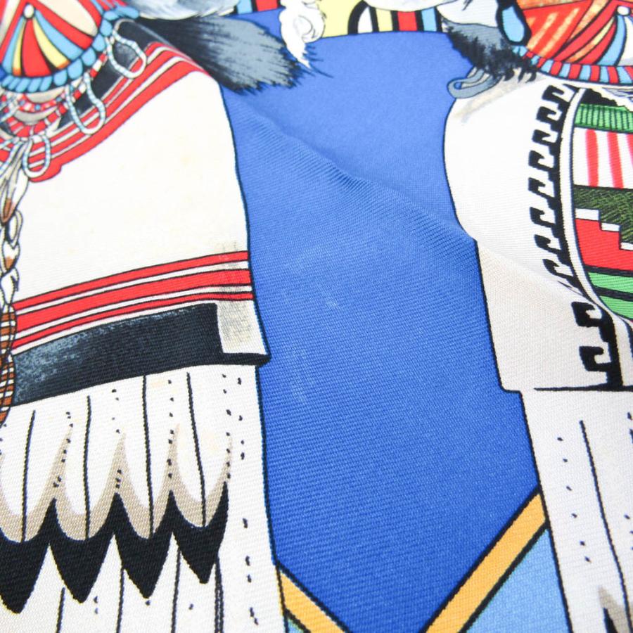 エルメス カレ90 KACHINAS カチナ インディアンの守り神 民族柄 エルメス カレ90 KACHINAS カチナ インディアンの守り神 民族柄