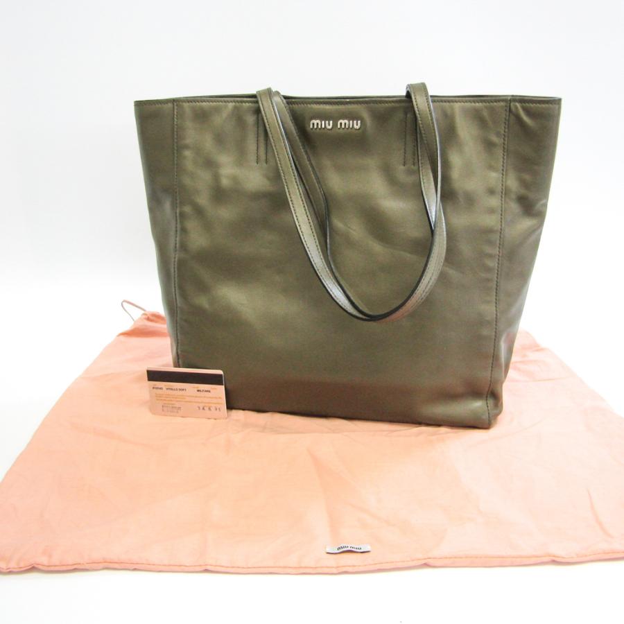 miu ミュウミュウ VITELLO SOFT R1914S レディース レザー トート 