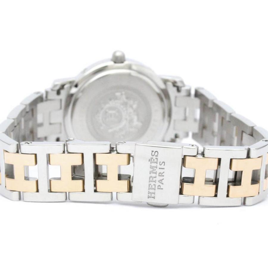 HERMES クリッパーピンクシェル ダイヤ付き HERMES エルメス クリッパー ナクレ ダイヤモンド ピンクシェル