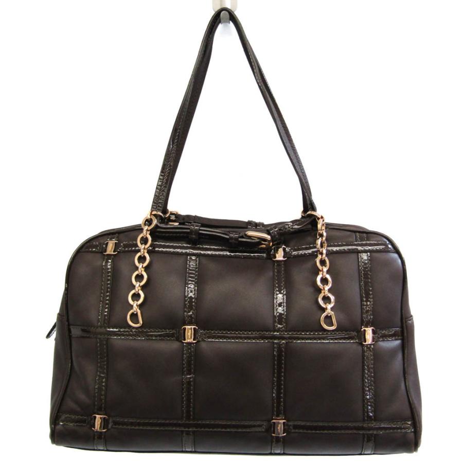 FERRAGAMO サルヴァトーレ・フェラガモ GG-21 C800 レディース レザー 