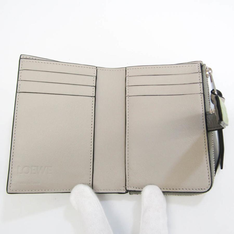 LOEWE ライトグレー 二つ折り財布 LOEWE 二つ折り財布 ライトグレー