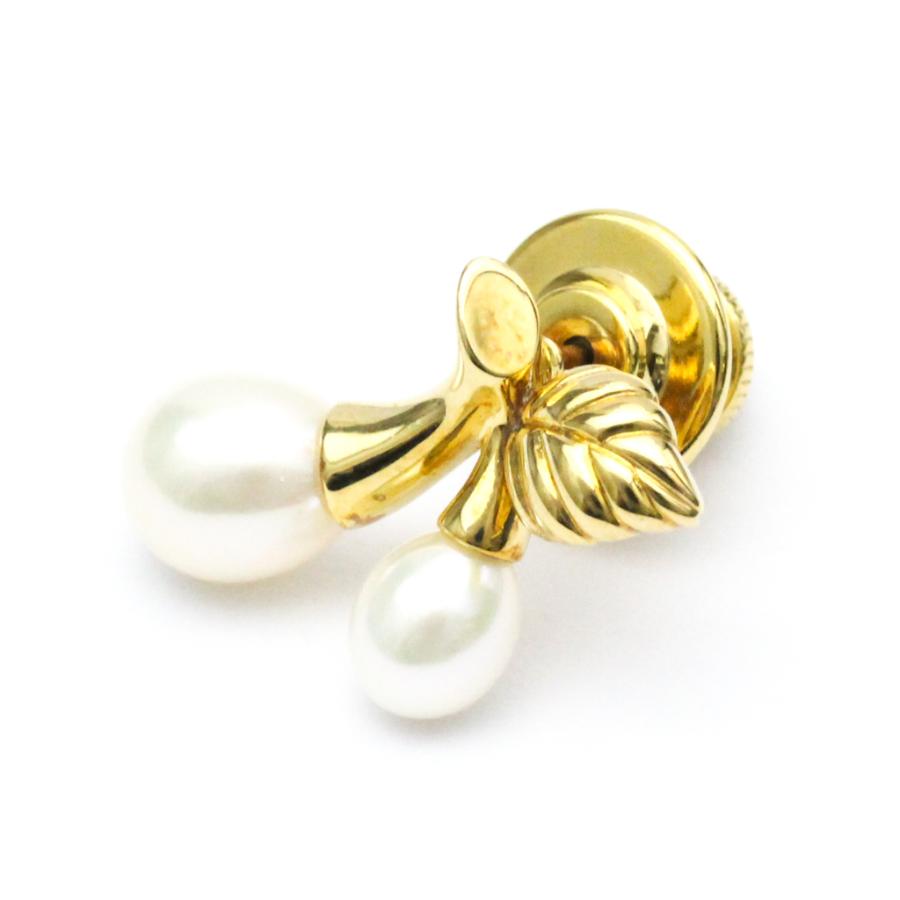 MIKIMOTO ミキモト さくらんぼモチーフ パール ブローチ K18 MIKIMOTO ミキモト さくらんぼモチーフ パール ブローチ K18