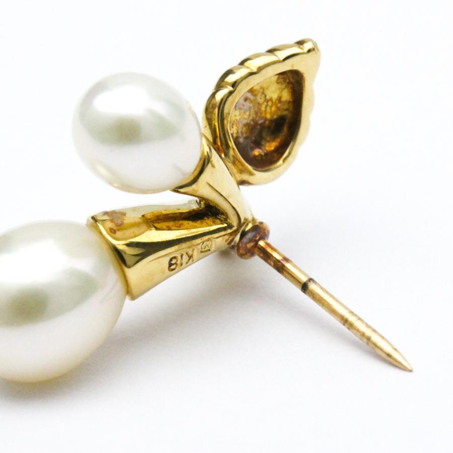 MIKIMOTO ミキモト さくらんぼモチーフ パール ブローチ K18 MIKIMOTO ミキモト さくらんぼモチーフ パール ブローチ K18