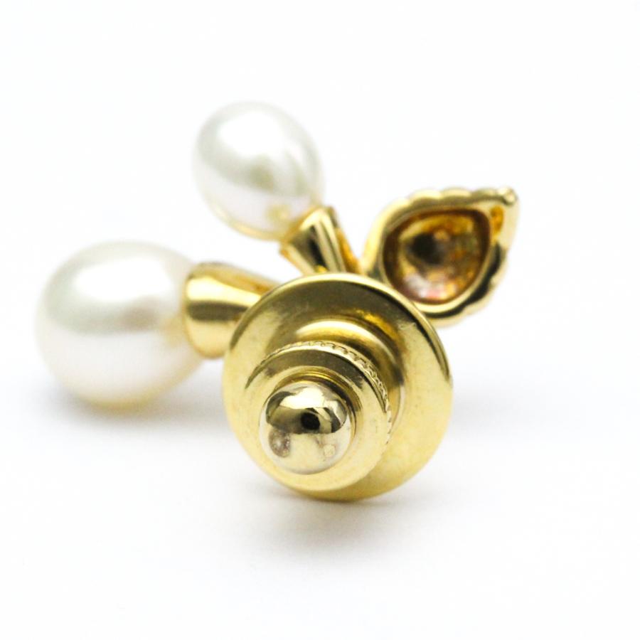 MIKIMOTO ミキモト さくらんぼモチーフ パール ブローチ K18 MIKIMOTO ミキモト さくらんぼモチーフ パール ブローチ K18