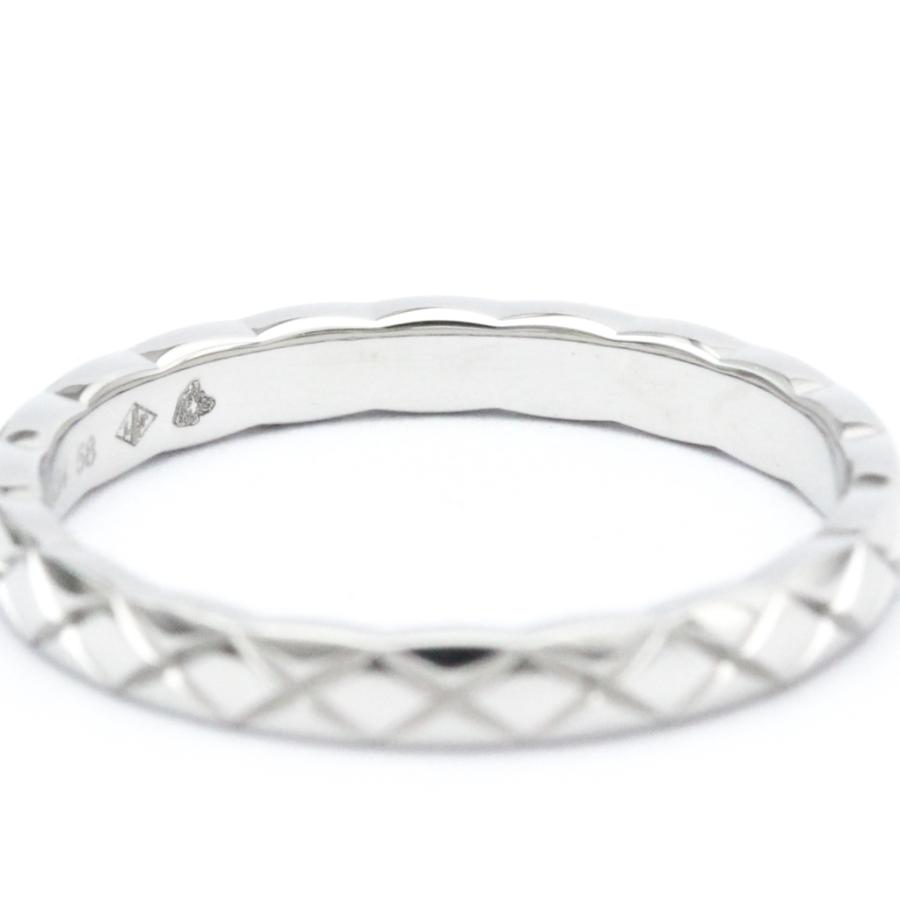 値下げ【超美品】シャネル ココ クラッシュ リング ミニ ホワイトゴールド　51 値下【超美品】シャネル ココ クラッシュ リング ミニ ホワイトゴールド51