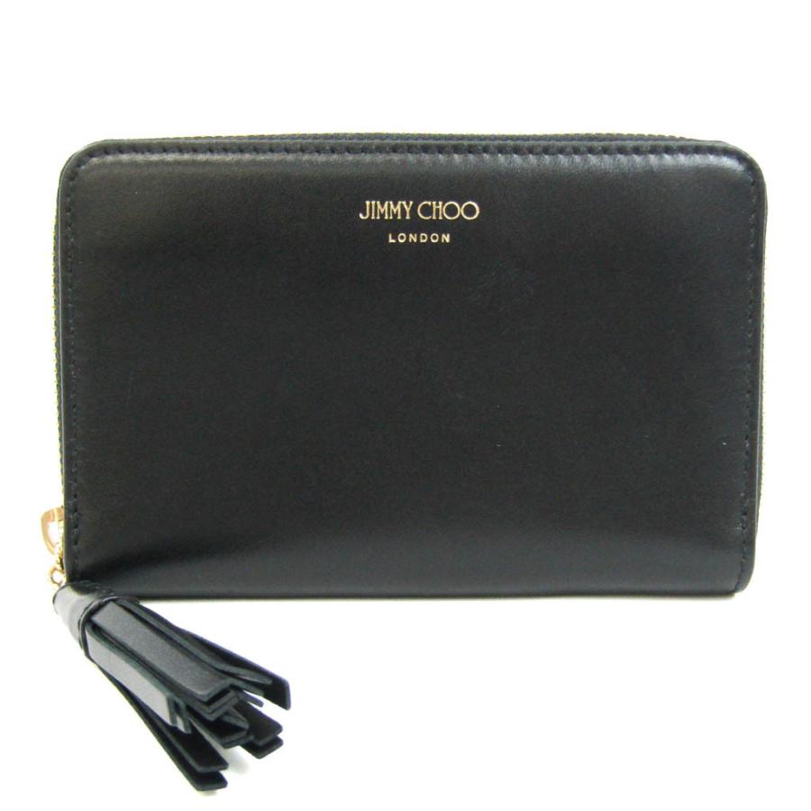ジミーチュウ レディース,メンズ レザー 中財布（二つ折り） ブラック 