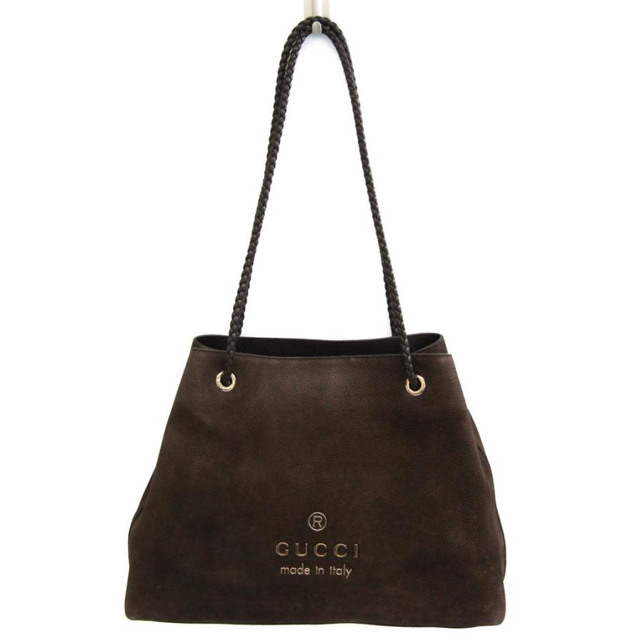 GUCCI グッチ 419689 レディース レザー トートバッグ ダークブラウン 