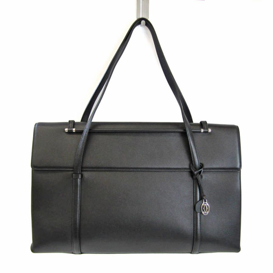 Cartier カルティエ カボション レディース レザー トートバッグ 