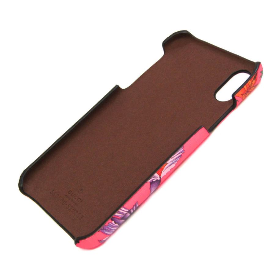 グッチ フラワー柄 550800 PVC バンパー iPhone X 対応 マルチカラー,ピンク｜elady-ys｜02
