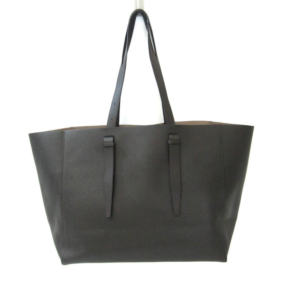 ヴァレクストラ ソフトトートバッグ ラージトート レザー オリーブ