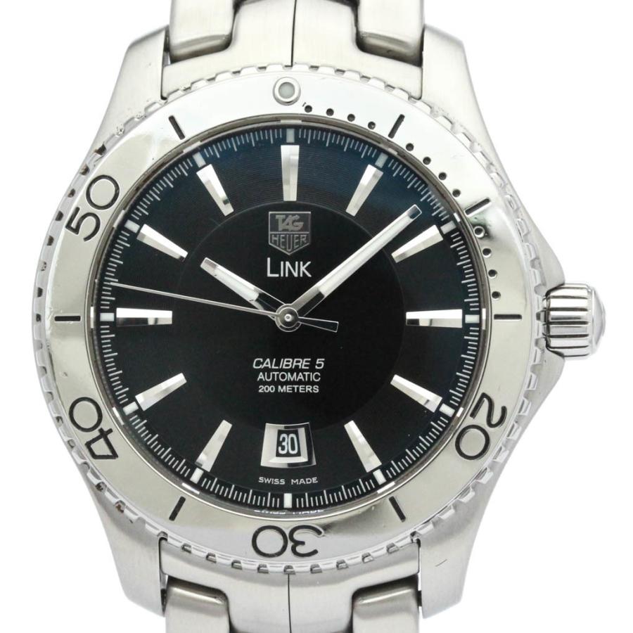 TAG HEUER タグホイヤー リンク キャリバー 5 ステンレススチール 自動巻き メンズ 時計 WJ201A 【中古】 : ELADY ...