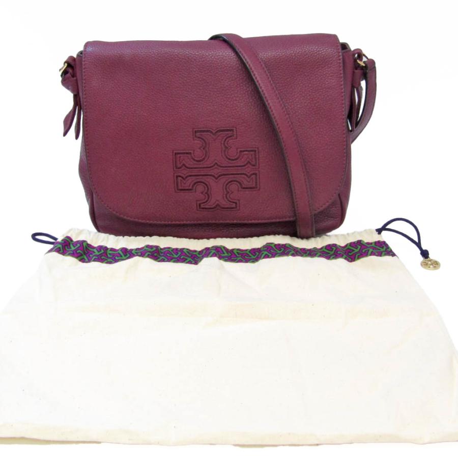 【現行・極美品】TORY BURCH ショルダーバッグ ボルドー レザー TORY BURCH トリーバーチ レディース レザー ショルダーバッグ