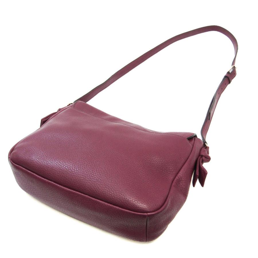 【現行・極美品】TORY BURCH ショルダーバッグ ボルドー レザー TORY BURCH トリーバーチ Tory Burch ロゴ ショルダーバッグ