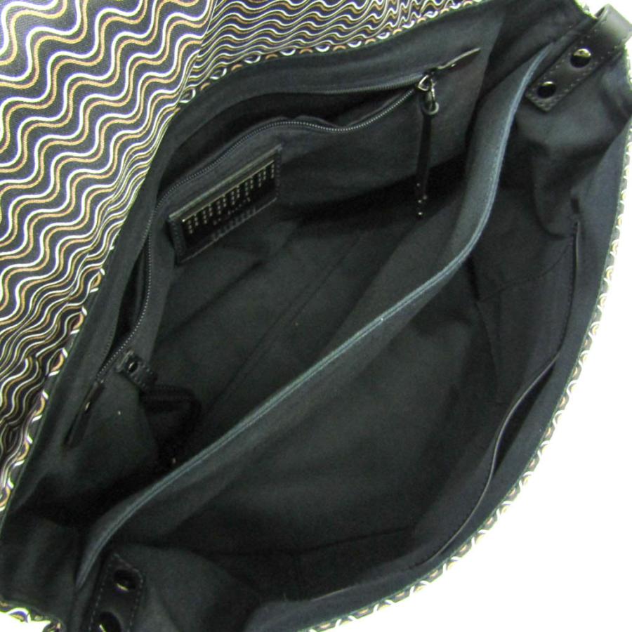 美品　ザネラート　ポスティーナ　ハンドバッグ　ショルダーバッグ　波模様　2way ザネラート 波柄 ポスティーナ レディース レザー,ナイロン