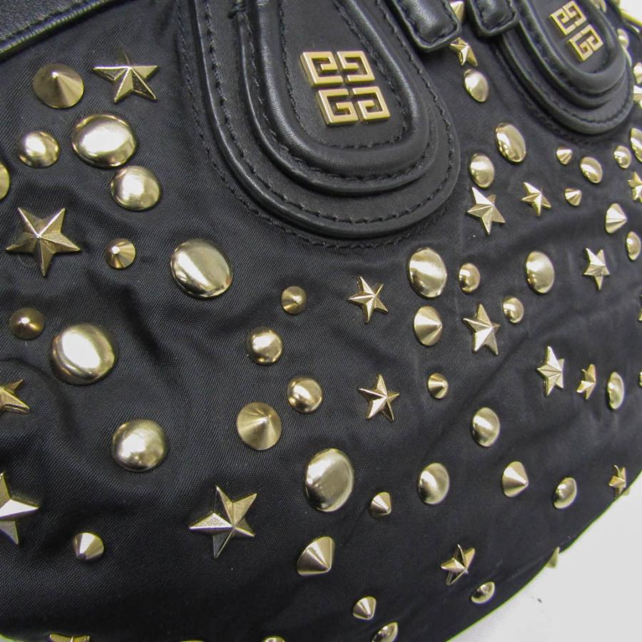 ジバンシィ ナイチンゲール 星スタッズ レディース レザー,ナイロン 