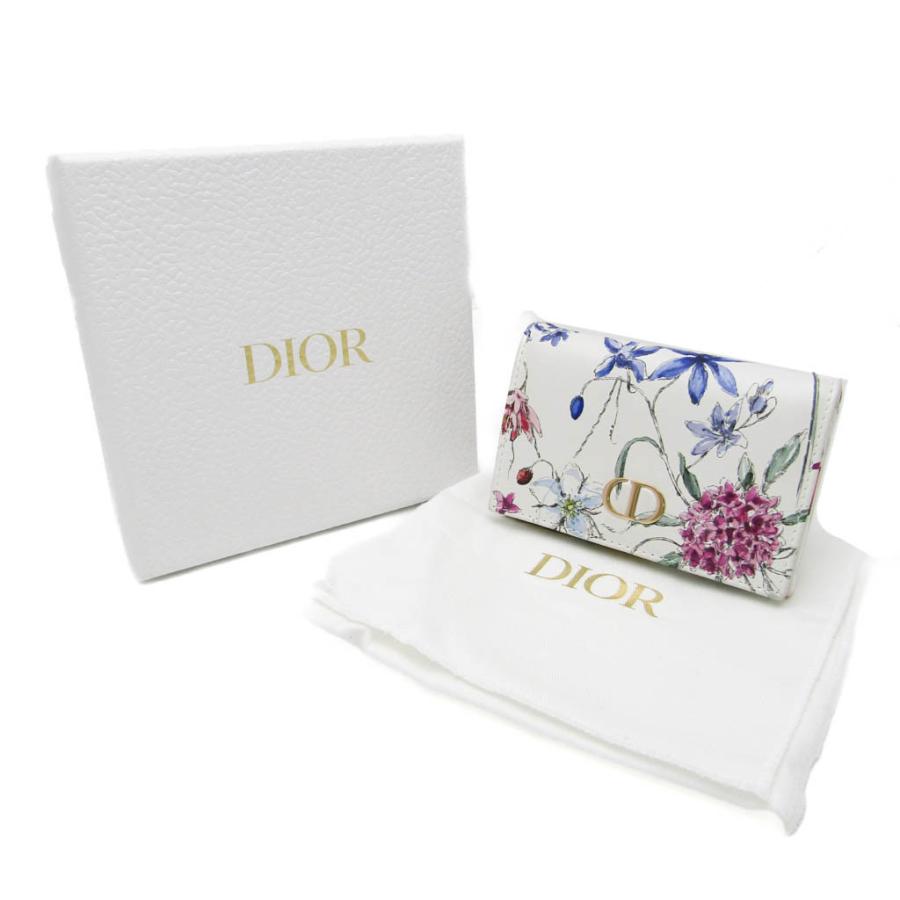 Christian Dior クリスチャン・ディオール DIOR CARO XS ウォレット 花 