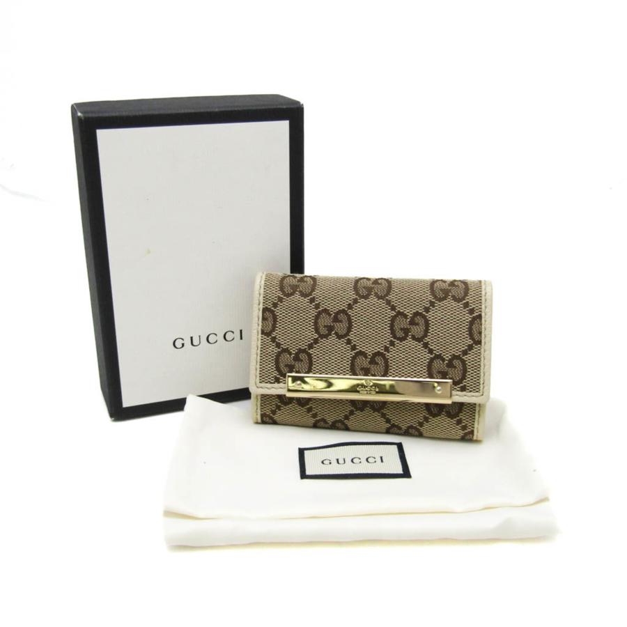 GUCCI（グッチ） 127048 メンズ,レディース GGキャンバス レザー キー