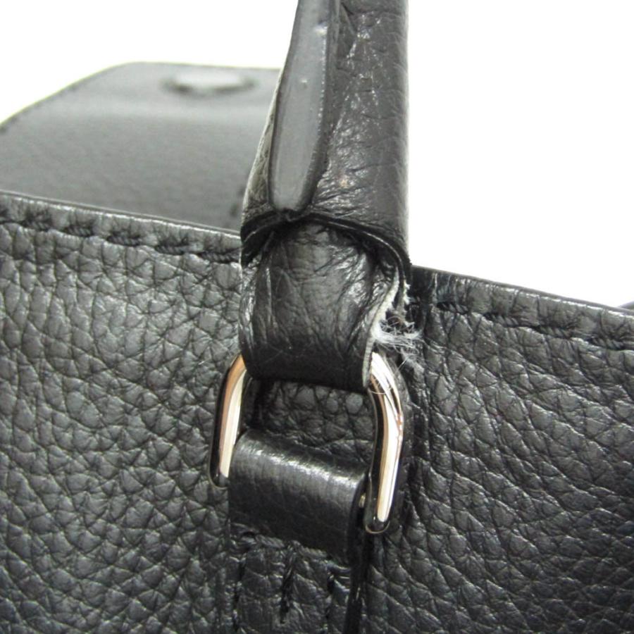 A4サイズ収納可能/美品✨トッズ ダブルT トートバッグ レザー ブラック TOD'S トッズ ダブルT ショッピングバッグ レディース レザー