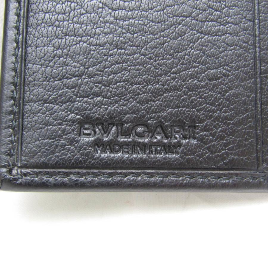BVLGARI（ブルガリ） コレツィオーネ 30199 レザー 名刺入れ ブラック