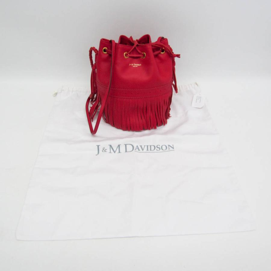 ジェイアンドエムデヴィッドソン(J&M Davidson) カーニバル レディース レザー ハンドバッグ，ショルダーバッグ レッド_10