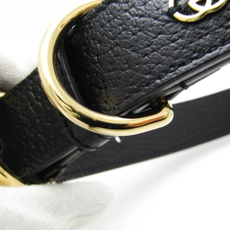 GUCCI（グッチ） インターロッキングG 695256 犬 首輪 レザー ブラック