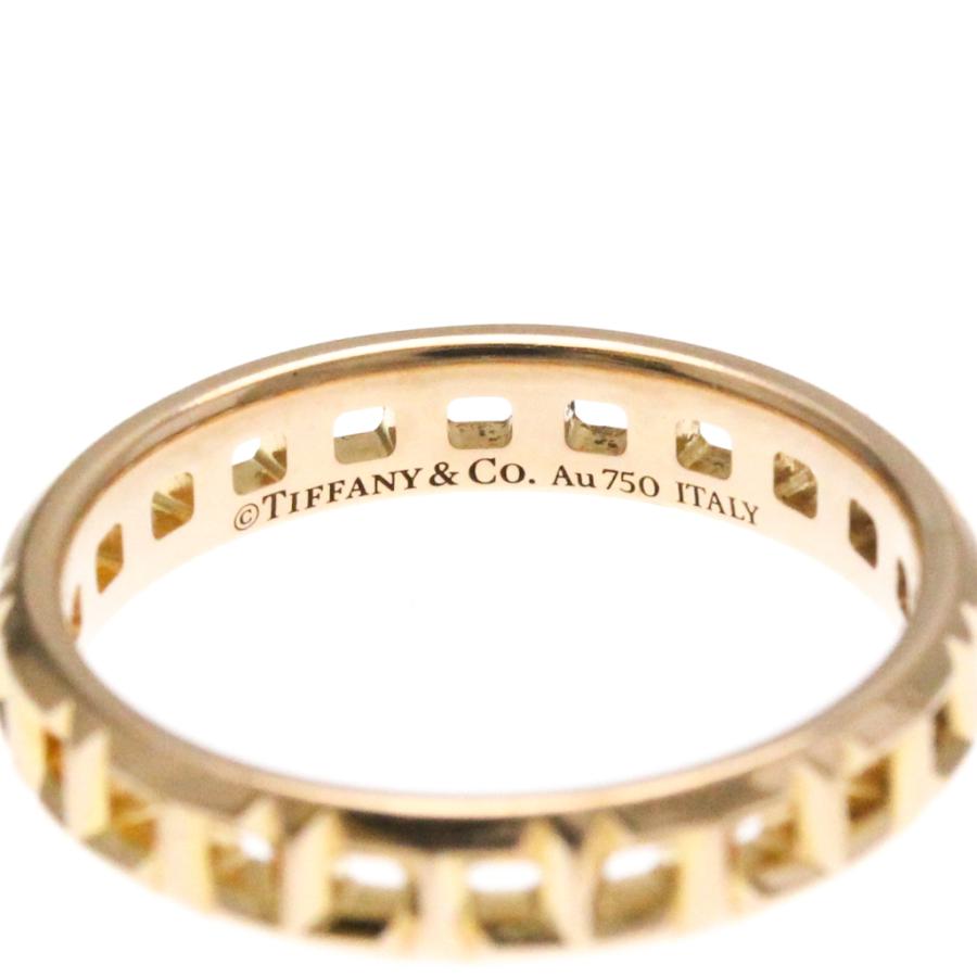 TIFFANY&Co. ティファニー T トゥルー ナロー リング K18ピンク 