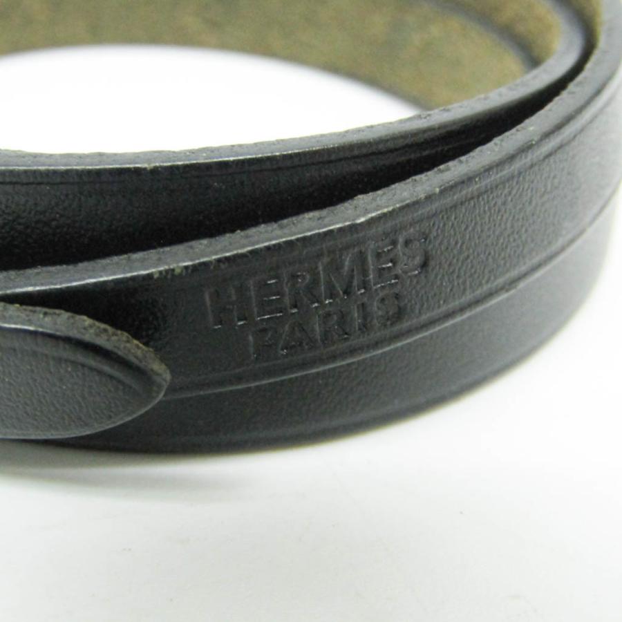 HERMES（エルメス） アピ 4連ブレスレット チョーカー レザー,メタル