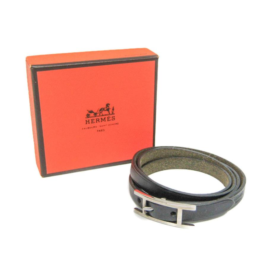 HERMES（エルメス） アピ 4連ブレスレット チョーカー レザー,メタル