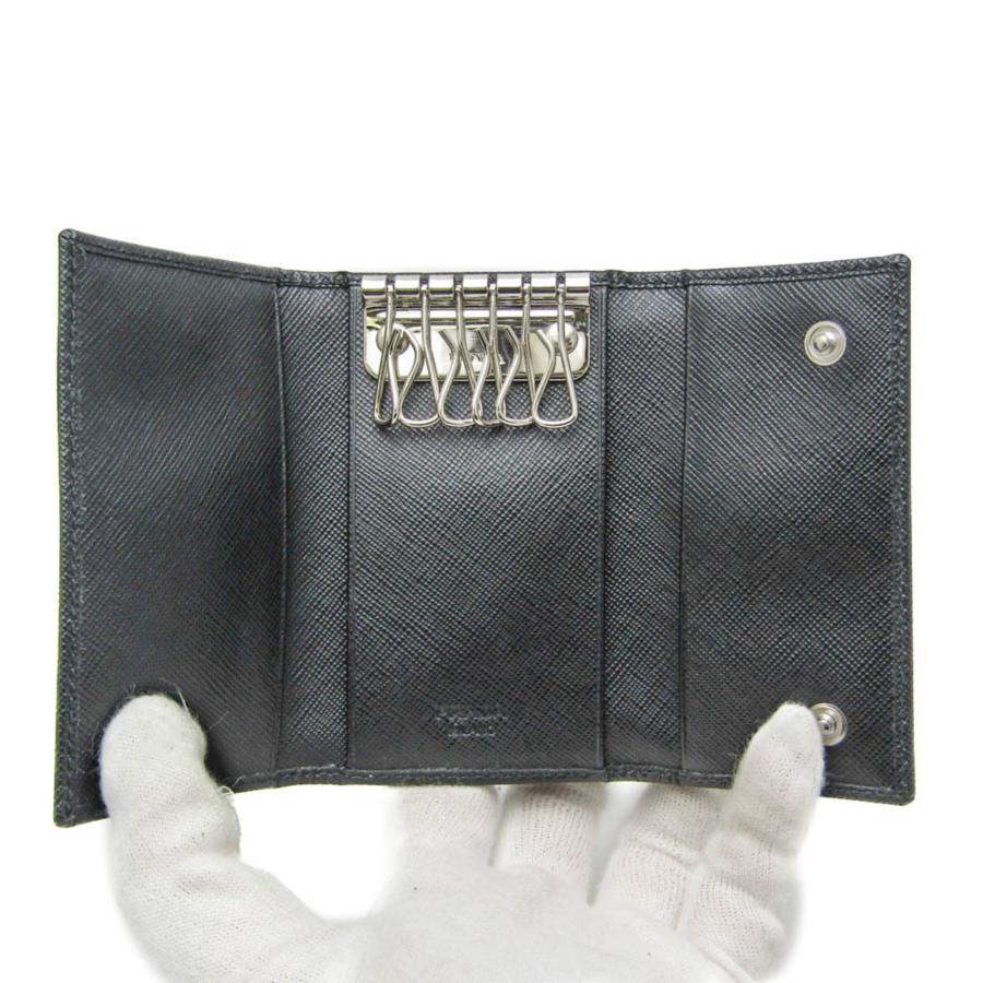 プラダ(Prada) サフィアーノ 2M0025 メンズ，レディース レザー キーケース ブラック_3