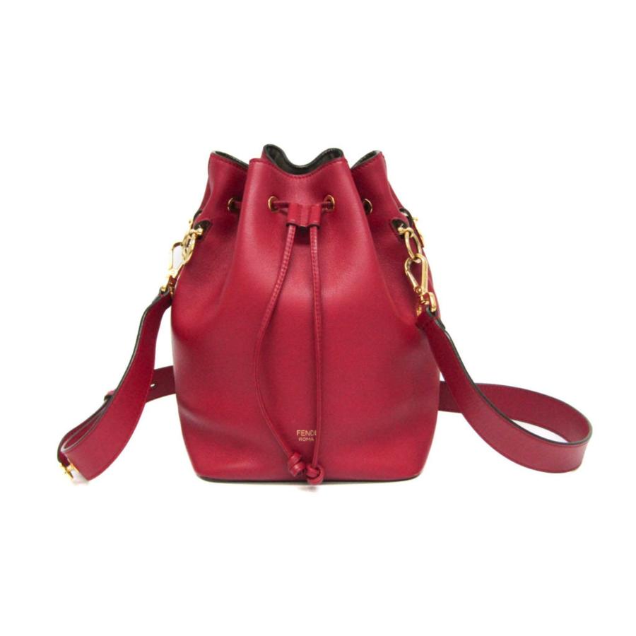 フェンディ モントレゾール ショルダーバッグ レザー 8BT298 レッド レディース FENDI  中古 FENDI（フェンディ） モン トレゾール 8BT298 レディース レザー