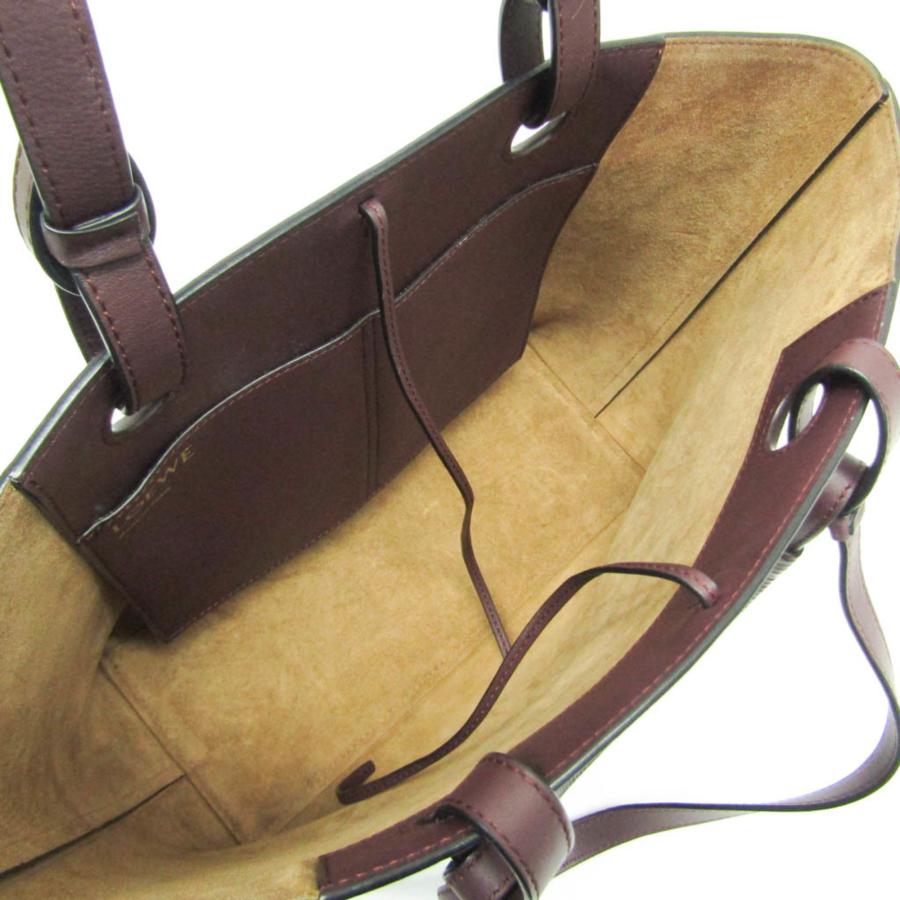 ロエベ(Loewe) アナグラム A717S72X02 レディース レザー ハンドバッグ,トートバッグ ワインの画像
