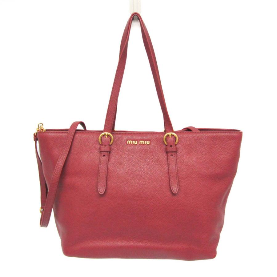 miu miu（ミュウミュウ） RR1905 レディース レザー ショルダーバッグ 