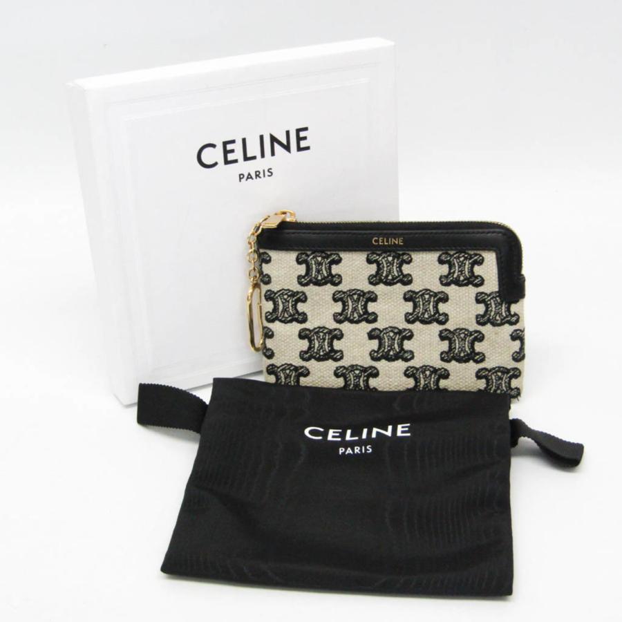 CELINE（セリーヌ） トリオンフ コイン&カードポーチ キーチェーン付き