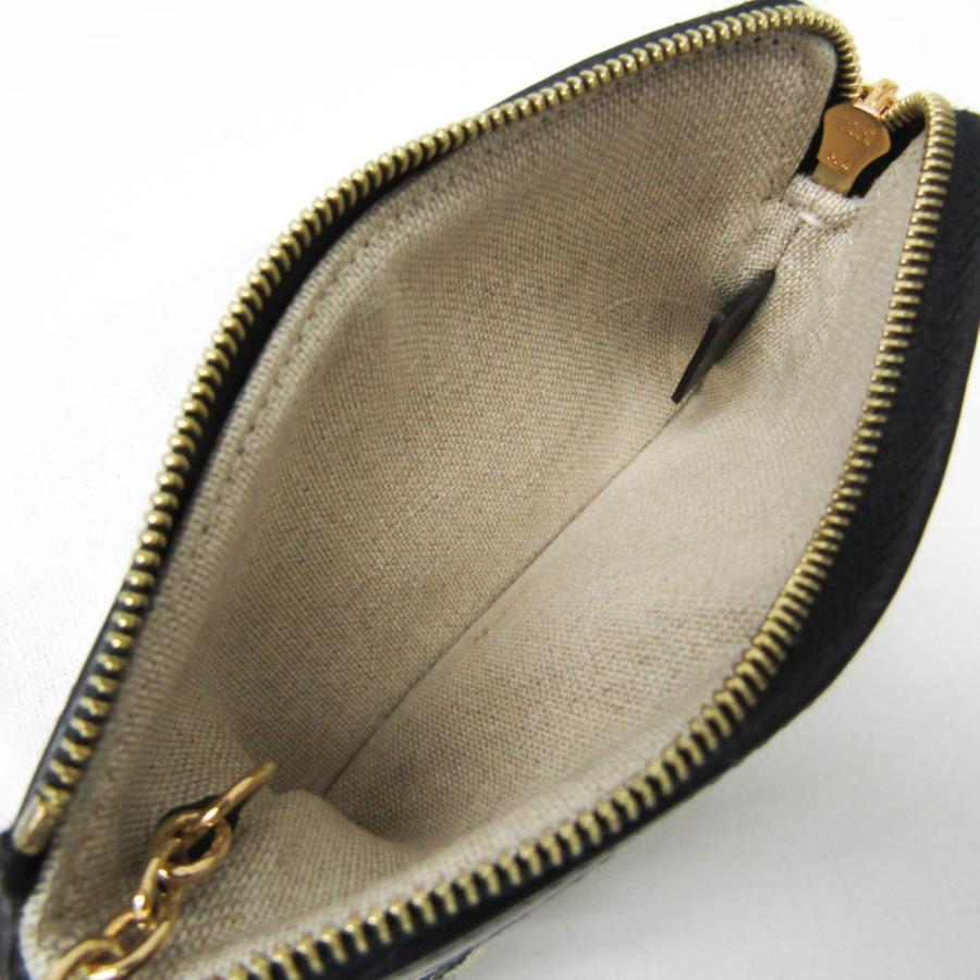 CELINE（セリーヌ） トリオンフ コイン&カードポーチ キーチェーン付き