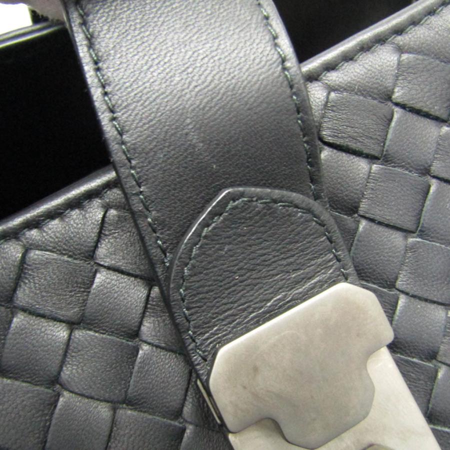 ボッテガ・ヴェネタ イントレチャート ローマ レザー ハンドバッグ