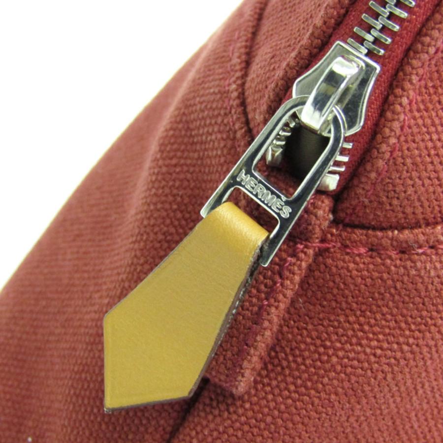 HERMES（エルメス） ボリード ポーチMM レディース コットン,レザー