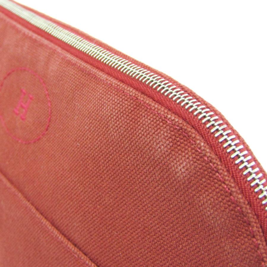 HERMES（エルメス） ボリード ポーチMM レディース コットン,レザー