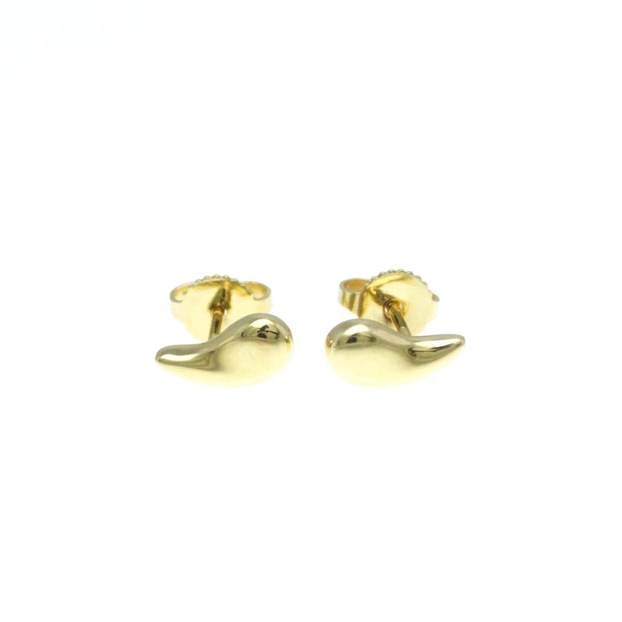 ティファニー K18YG ティアドロップ ピアス 片方のみ キャッチなし