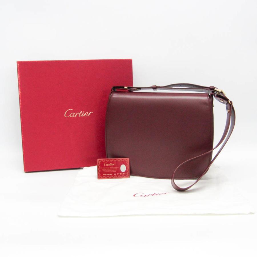カルティエ(Cartier) マスト L1000536 レディース レザー ショルダーバッグ ボルドー_1