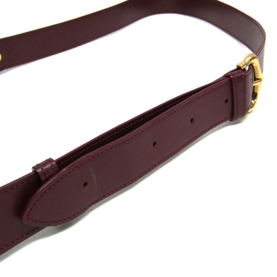 カルティエ(Cartier) マスト L1000536 レディース レザー ショルダーバッグ ボルドー_9